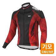 おなじみ|MCNSPORTS 起毛加工メタリックレッドロングスリーブジャージ|自転車本体