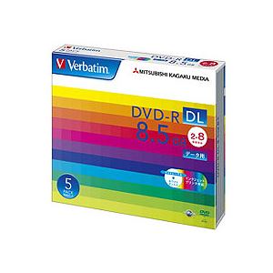 (まとめ) バーベイタム データ用DVD-R DL 8.5GB ホワイトワイドプリンターブル 5mmスリムケース DHR85HP5V1 1パック(5枚) (×10セット) 11,440円