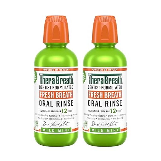 【お得な2本セット【セラブレス フレッシュブレス オーラルリンス マイルドミント 473ML/16オンス 並行輸入品 FRESH BREATH ORAL RINSE MILD MINT, 16 OZ 5,633円