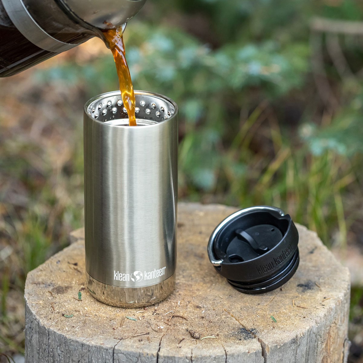 クリーンカンティーン ボトル Klean Kanteen インスレート TKWide 12oz (355ml) with Cafe Cap タンブラー 水筒 保温 保冷 ステンレス カフェキャップ