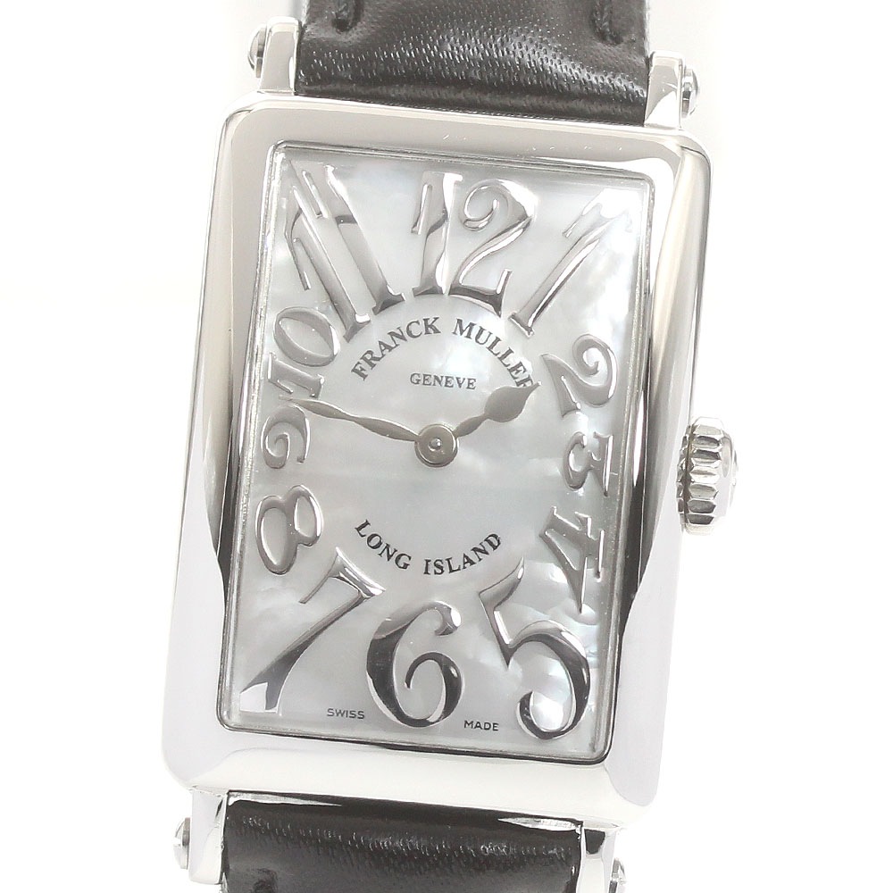 フランクミュラー FRANCK MULLER 902QZRELMOP ロングアイランド マザーオブパール レリーフ クォーツ レディース 良品 _876443【中古】