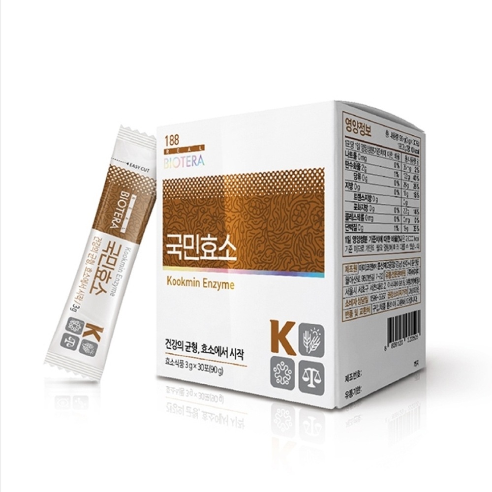 [EUNA Pick!] BIOTERA アミコゼン国民酵素 Kookmin enzyme 穀物/発酵/消化/ダイエット/脂肪分解酵素 3g30包