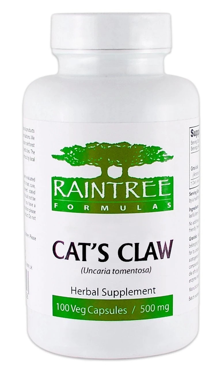 Raintree Cat s Claw (Uncaria tomentosa) 500mg 100
