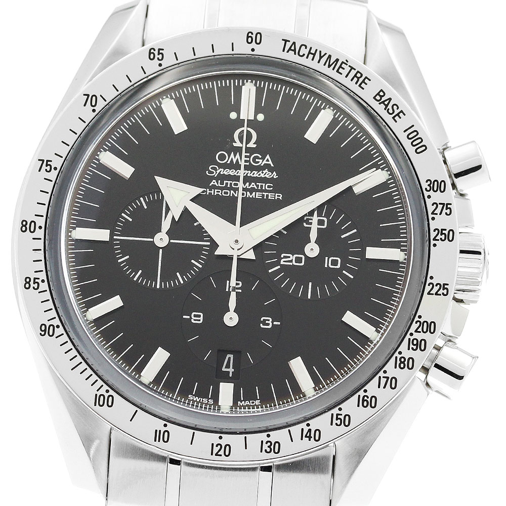 オメガ OMEGA 3551.50 スピードマスター ブロードアロー クロノグラフ 自動巻き メンズ 美品 箱・保証書付き_880766【中古】 253,890円