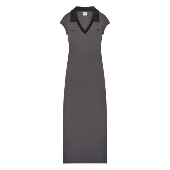 COURREGES Women Dresses 126JRO807JS 0195 B214 GREY BLACK