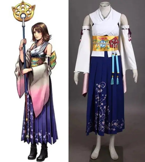 FINAL FANTASY X ファイナルファンタジーX ユウナ コスプレ衣装 コスチューム ハロウィン 変装 仮装期間限定30％