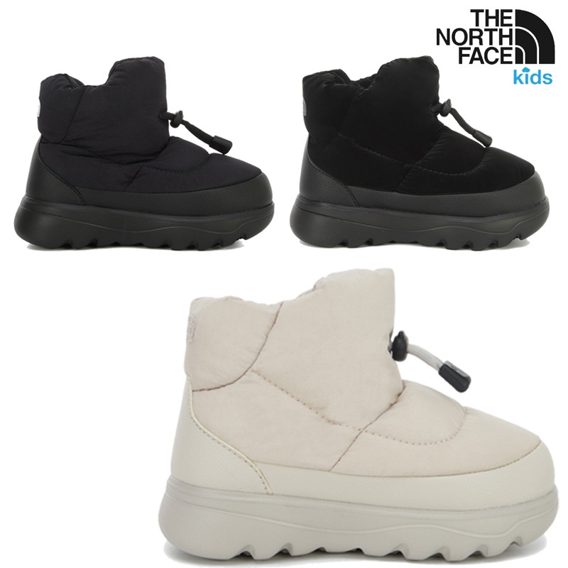 NS87R99 KS STRING BOOTIE 25FW 新作 24cm大人もOK キッズ 防寒 ブーツ 軽量 厚底 ソール 滑りにくい スノーブーツ 冬用 通園 通学 コーデ提案 ソックス パンツ