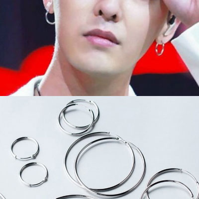 送料無料 G-DRAGON STYLE![ペア]ワンタッチで便利！925シルバー素材ワンタッチセグメントリング