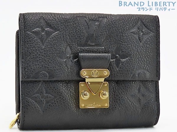 新品同様ルイヴィトンモノグラムアンプラントポルトフォイユメティス三つ折り財布コンパクト財布ブラックM80880