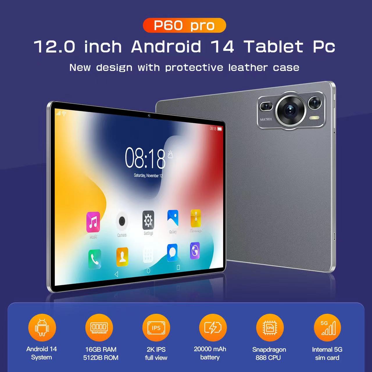【2024新品】タブレット Android14.0 PC 本体 10.1インチ 20000mAhバッテリー 16+512GB GPS機能搭載 Bluetooth Wi-Fiモデル 通話対応 子供向け