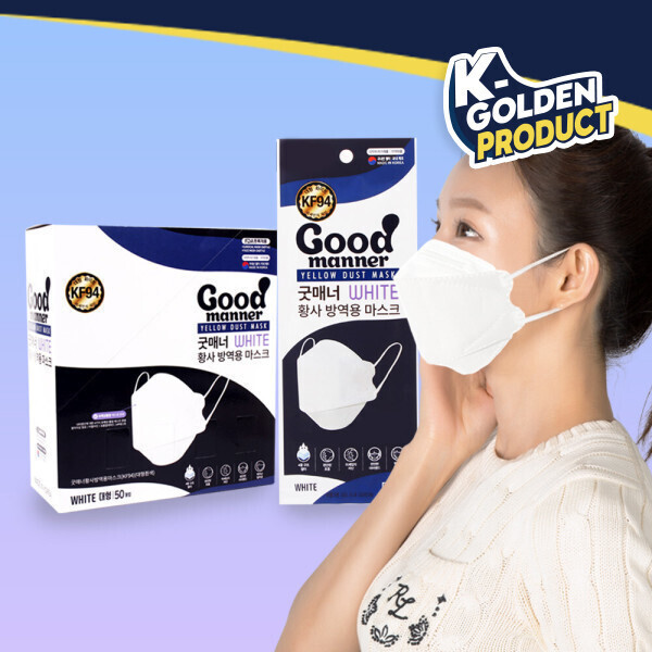 Good manner KF94 Mask White 100pcs (L)