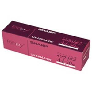 （まとめ）シャープ SHARP 普通紙FAXリボン UX-NR4A4W(×2セット)