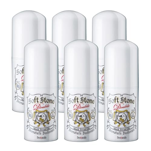 【医薬部外品】デオナチュレ ソフトストーンW ワキ用 直ヌリ 制汗剤 スティック×6個(20g×6)