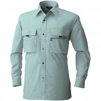 桑和 485 長袖シャツ Lサイズ モスグリーン（107）