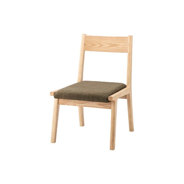 (まとめ) ダイニングチェア 約W48×D55×H70×SH37cm ブラウン 完成品 (×2セット)