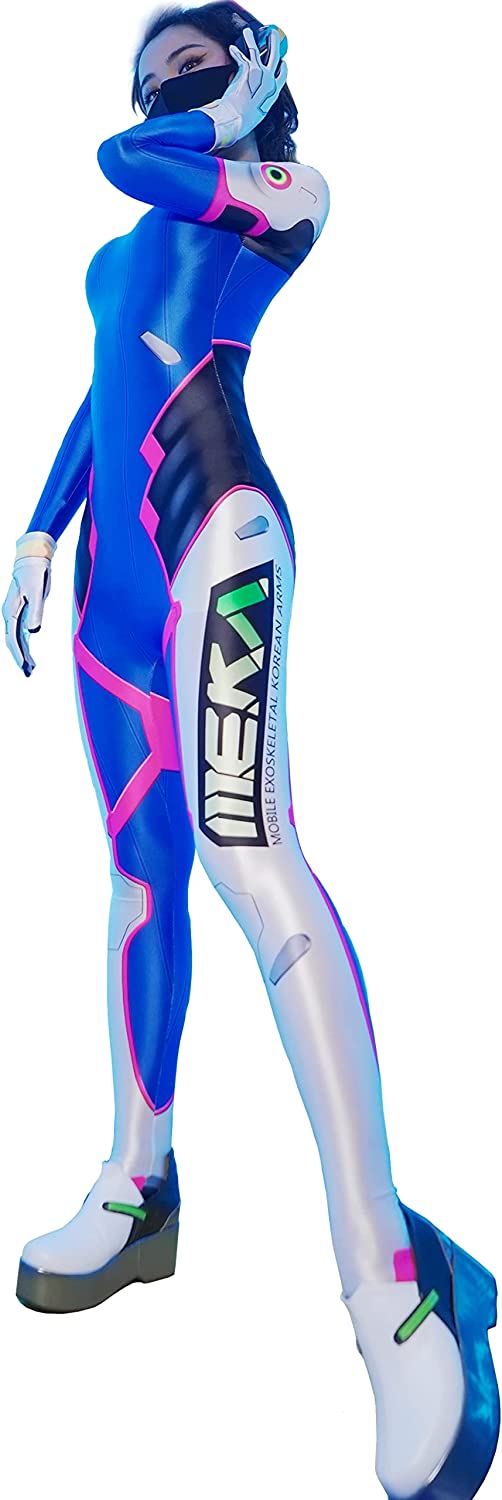 ASHOTPLZオーバーウォッチ風 全身タイツ セクシー シンプル 光沢 RQ レースクイーン コスチューム