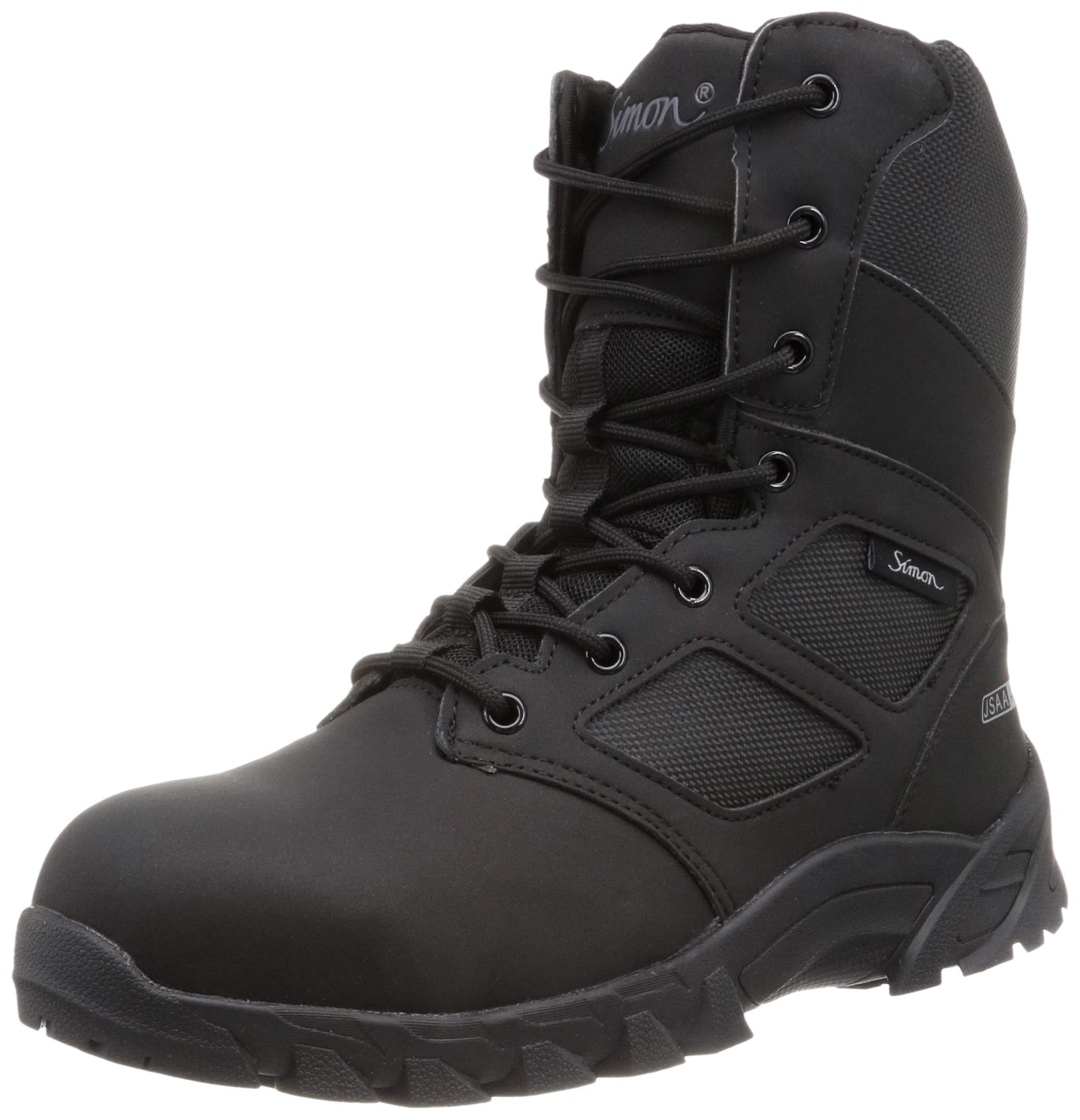 シモン プロスニーカー 長編上 JSAA規格 紐 RS033 黒 24.5 cm 3E