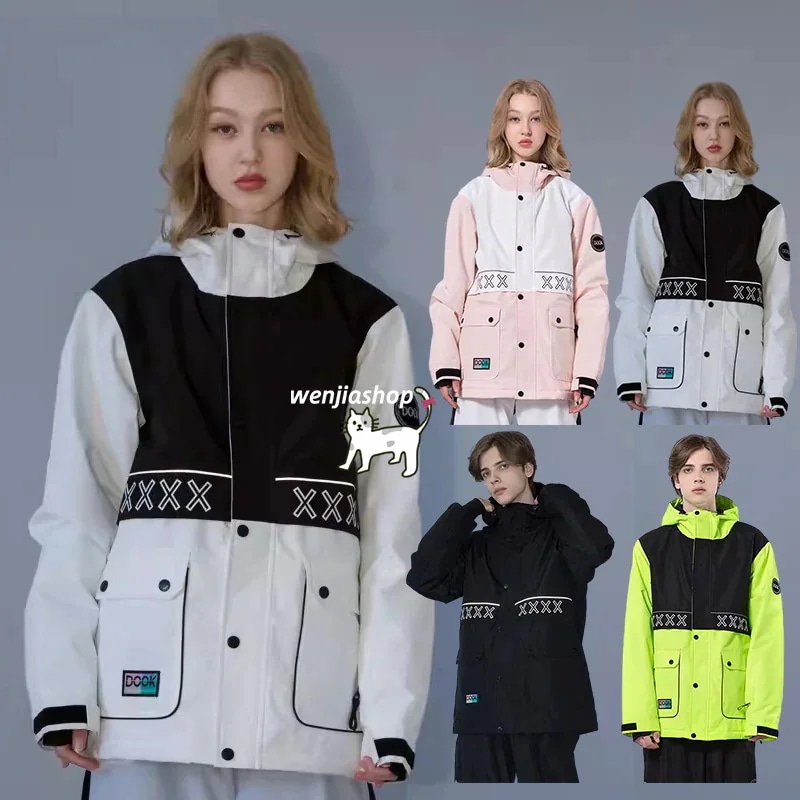 【急速出荷!】スノーボードウェア ジャケット アウター 単品 光反射 メンズ レディース 男女兼用 トップス スノボウェア スノーウェア スキーウェア スノボーウェア 韓国風 防水 保温防雪防水防寒