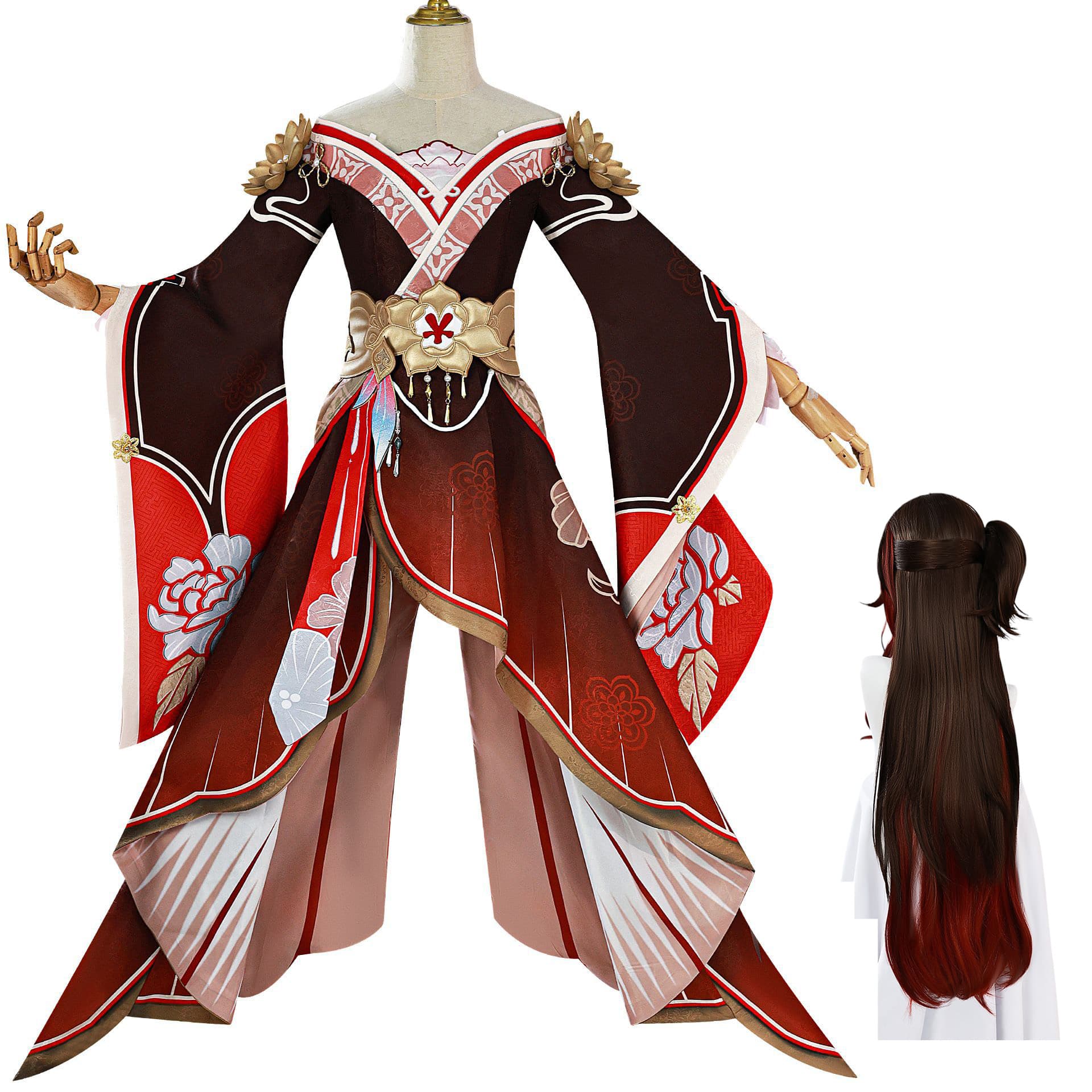 【Azuiblc】コスプレ衣装 停雲 ウィッグ付き テイウン 帰忘の流離人 コスチュームセット 崩壊 スターレイル グッズ おしゃれ アニメ 　撮影 イベント