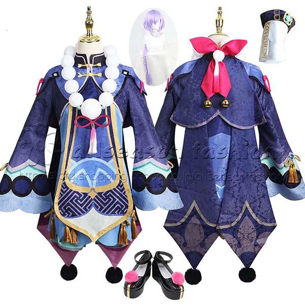 原神 げんしん genshin 風 七七 コスプレ衣装 ウィッグcos靴 cosplay 変装 仮装 コスチューム 学園祭 文化祭 漫遊展