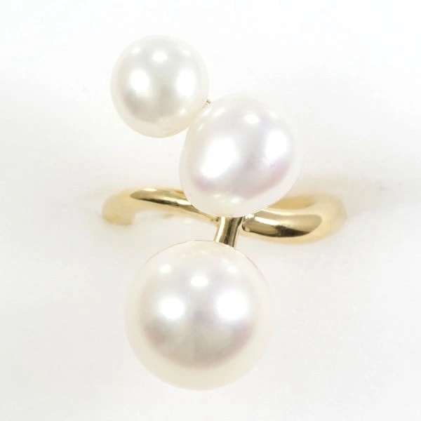 4℃ K10YG イヤーカフ(片耳) パール 総重量約2.7g ジュエリー 中古
