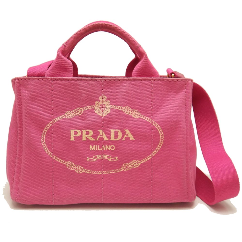 カナパ B2439G トートバッグ 2WAY キャンバス フューシャ/252812【中古】