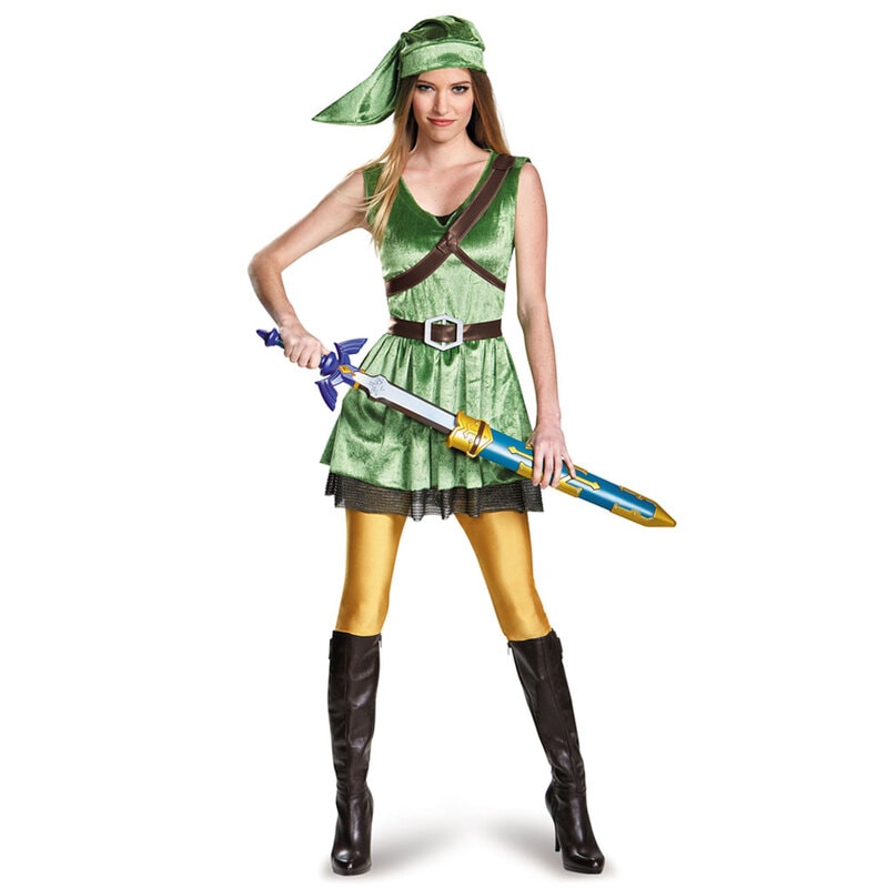 コスプレ 仮装 リンク 女性用 L 【 コスプレ 衣装 ハロウィン 仮装 コスチューム アニメ キャラクター 大人用 ゲームキャラ ゼルダの伝説 レディース 正規ライセンス品 余興 パーティーグッズ 10,261円