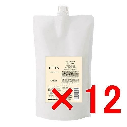 【送料無料】 ルベル ／ ヒタ シャンプー　800ml リフィル 12個セット / 広がる・ザラつくクセ毛を根元からしなやかに
