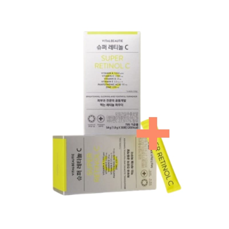 [総60包/ 30包+30包] 一日1包で女性のための栄養素を充電するビューティービタミンスーパーレチノールC