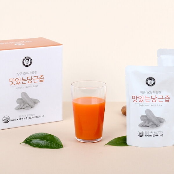 キム・ジェシクヘルスフード おいしいにんじんジュース 100ml 30パック 1箱