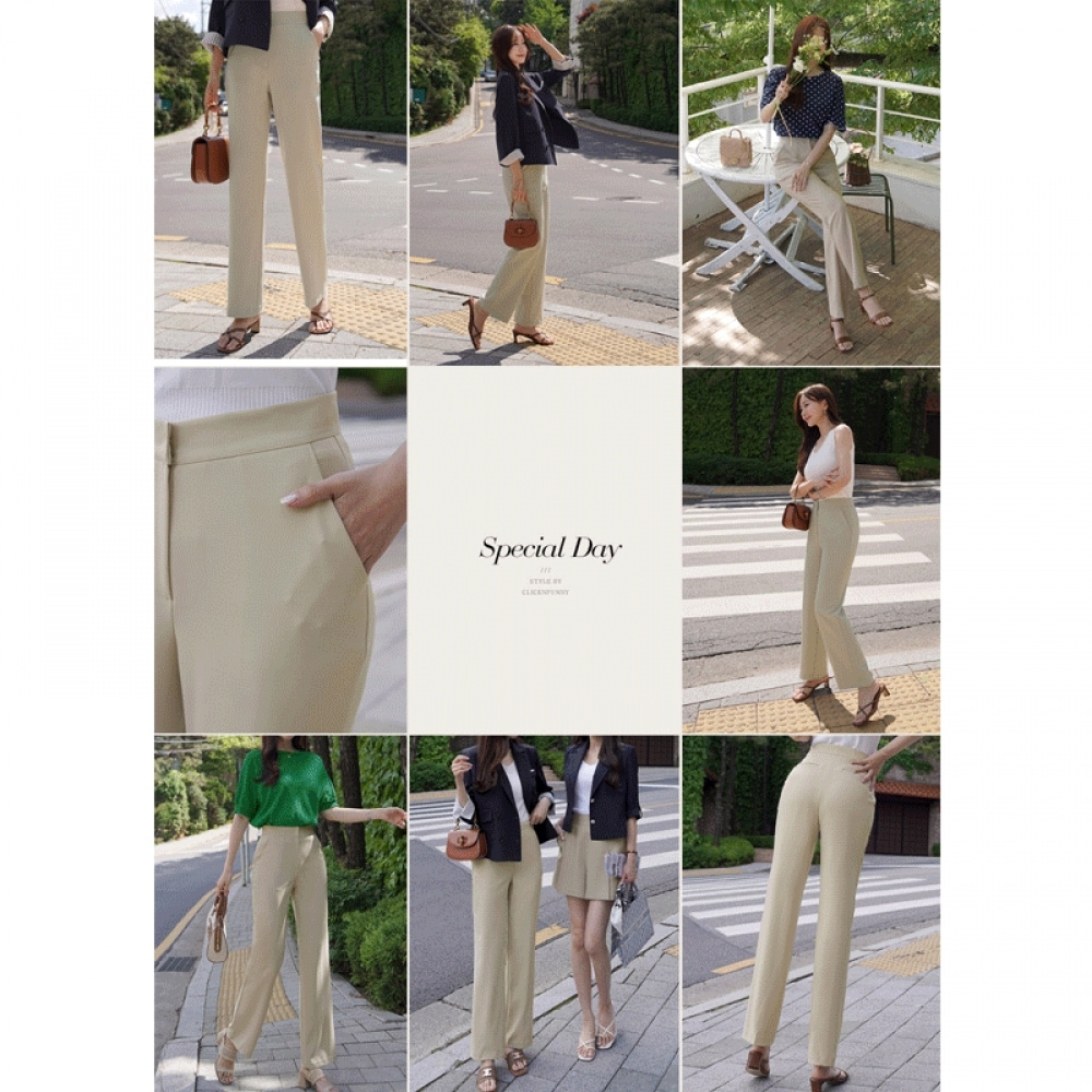 クリック&ファニークールプレミアムラインストレートスラックス [SMLサイズ]