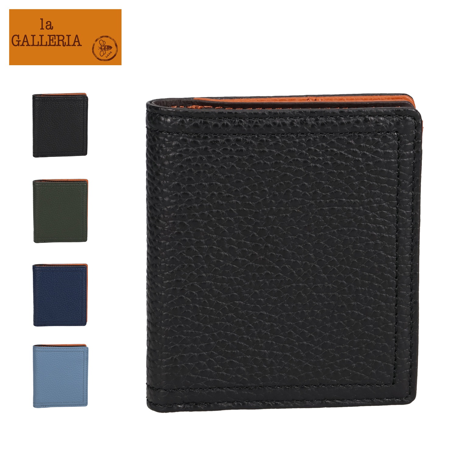 二つ折りタスキーノ メンズ 青木鞄 本革 牛革 軽量 TASCHINO 2193