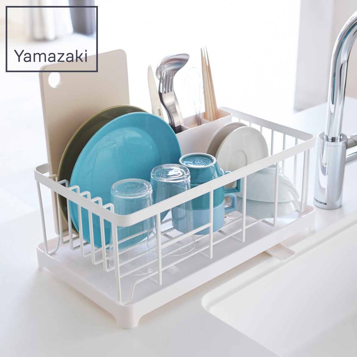 山崎実業 AQUA 水切りワイヤーバスケット アクア 4903208028981 アクアシリーズ 水切り ワイヤーバスケット 水切りかご 水切りラック 水切りバスケット 水切りカゴ