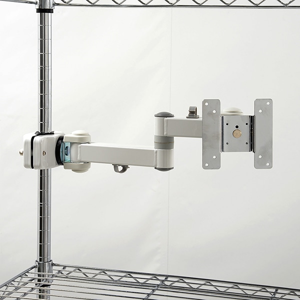 4軸式クリップモニタアームSLIM(ホワイト) MARMGUS129AW