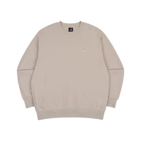 M 長袖Tシャツ CQK KQFC-RT17600BE ロゴパッチスウェットシャツ 1760 ベージュ