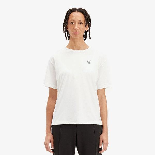 [レディース] クルーネック Tシャツ - スノーホワイト AFPF2511142-129