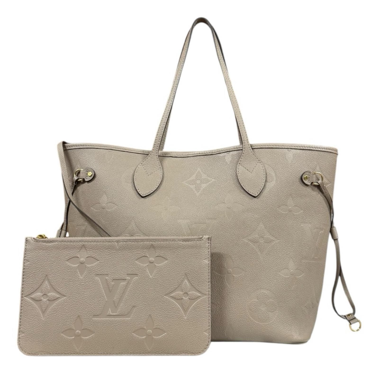 ルイヴィトン ネヴァーフルMM モノグラムアンプラント トートバッグ モノグラムアンプラント M45686 ベージュ LOUIS VUITTON 中古 美品