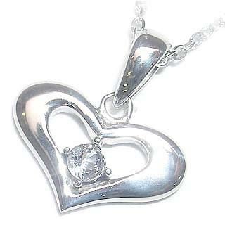 ( 3月誕生石 ) アクアマリンペンダントネックレス（ハートモチーフ）楽ギフ_包装