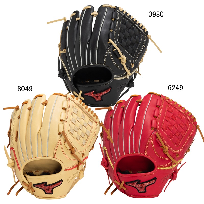 軟式用ウィルドライブ レッド U-Plus 投手×内野×外野 サイズ11 野球 一般 軟式 グラブ グローブ ピッチャー 24AW(1AJGR14130)