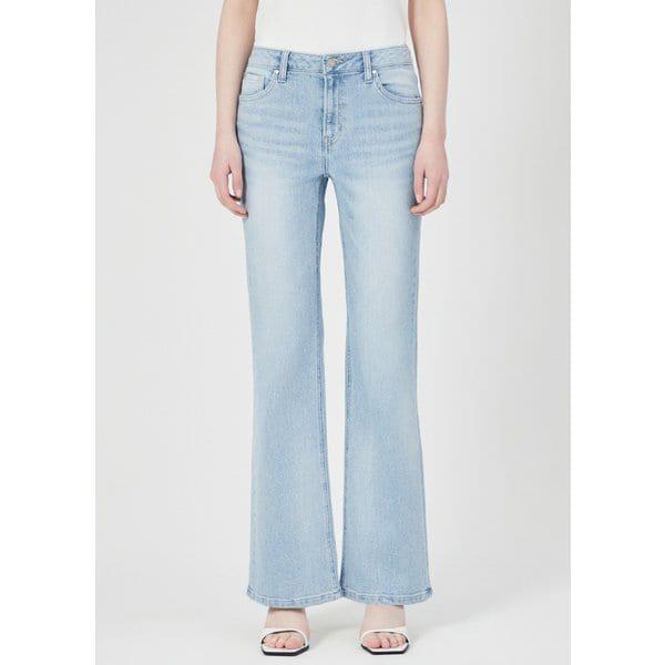 [ジン] YP2D7062 女性 クリーンステッチ Lトーン スリムブーツカット_LIGHT BLUE