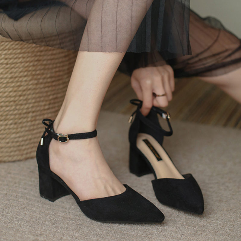 500円OFFクーポン 安定感 パンプス 美脚 ポインテッドトゥ 軽量 カジュアル 通勤 通学 夏 歩きやすい レディース サンダル 大きいサイズ 婦人靴 チャンキーヒール 結婚式 卒業式 プレゼント