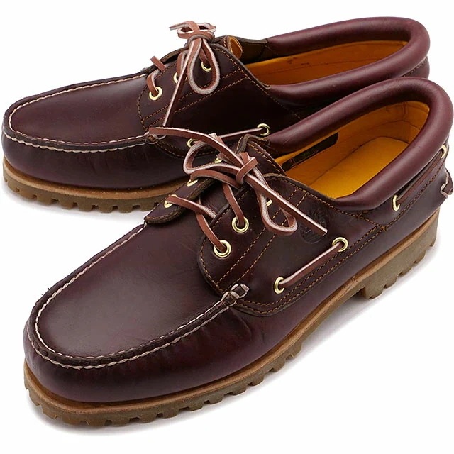デッキシューズ オーセンティック 3アイレット クラシック [50009] メンズ 3ホール モカシン Burgundy Full Grain 正規取扱店