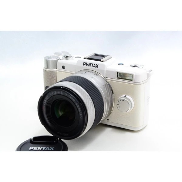 【中古】ペンタックス PENTAX Q ホワイト レンズキット 美品 ビギナーに最適