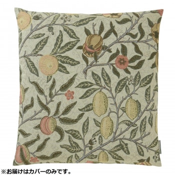 川島織物セルコン Morris Design Studio フルーツ 座布団カバー 55×59cm LL1729 G グリーン
