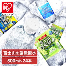 【新フレーバーマスカット登場】24本 炭酸水 500ml プレーン レモン グレープフルーツ マスカット 強炭酸水 無糖 無果汁 天然水 スパークリングウォーター