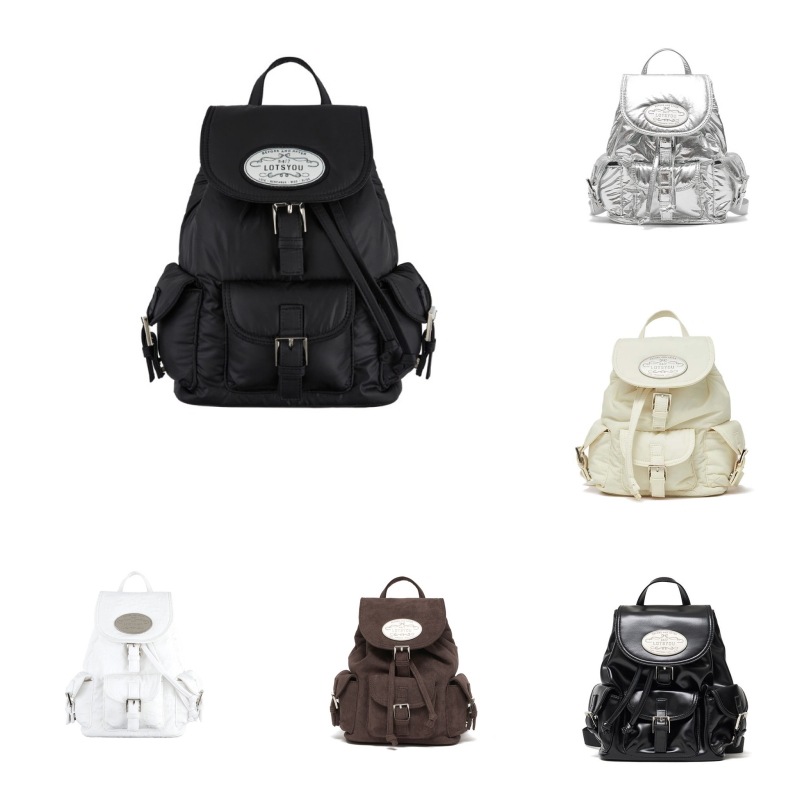 【LOTS YOU】 [JENNY着用] NOSTALGIA CHUBBY BACKPACK : 6COLORS