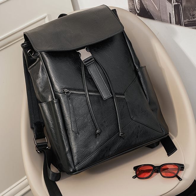 バッグ バック カバン かばん 鞄 パソコンリュック PCリュック パソコンケース リュックサック レザーリュック レザーバッグ PUレザー 合皮 無地 人気 おすすめ シンプル かっこいい bk01