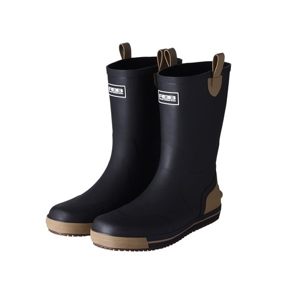 双進 7776 RBB ボートゲームブーツロング BLK×ベージュ 2XL