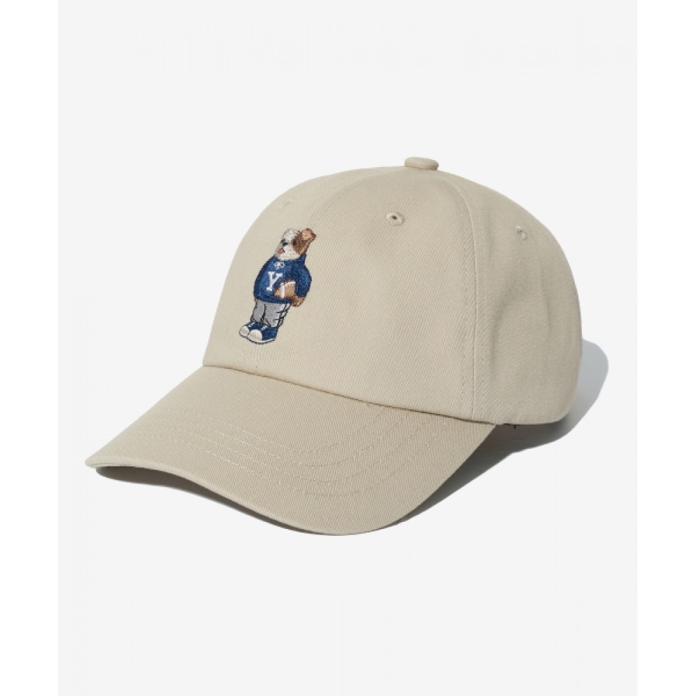 YALE エンブロイダリーダンボールキャップベージュ
