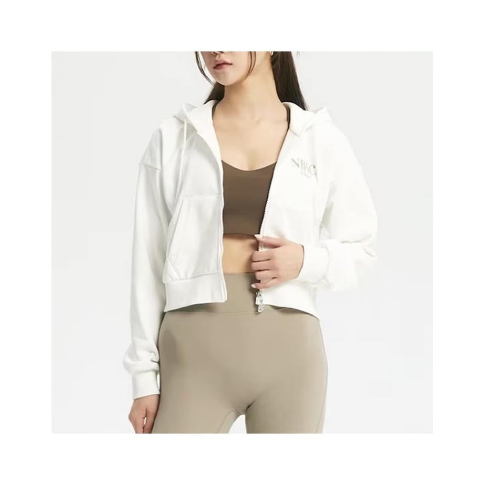 ニューバランス W 起毛なしセミクロップフーディージップアップ NBMDD3W852-10